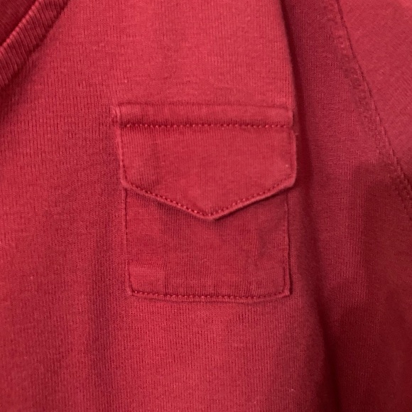 💫 Talbots 100% Pima Cotton Red Long Sleeve Top Size XL - Picture 3 of 11